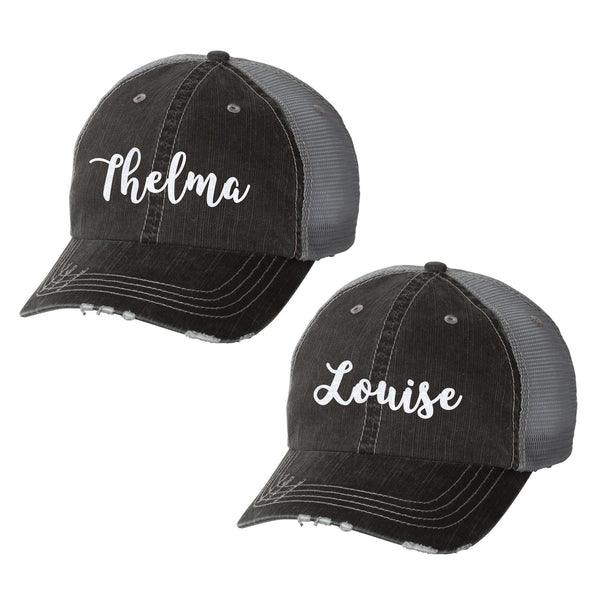 Thelma & Louise Distressed Trucker Hats – Rust and Rose Boutique
