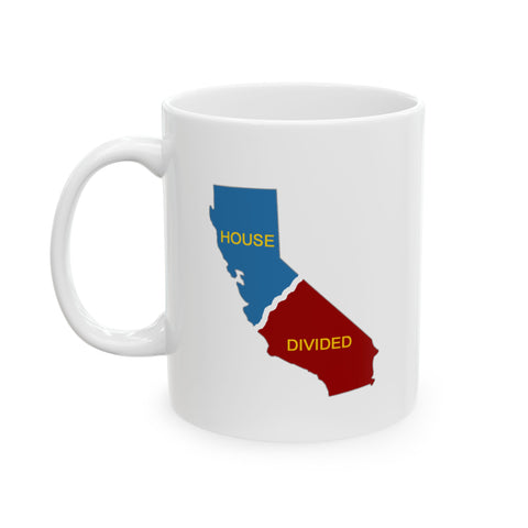 California House Divided Ceramic Coffee Mug