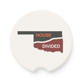 Oklahoma House Divided Soapstone Car Coaster