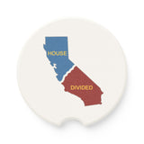 California House Divided Soapstone Car Coaster