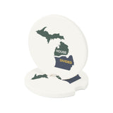 Michigan House Divided Soapstone Car Coaster