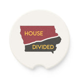 Iowa House Divided Soapstone Car Coaster