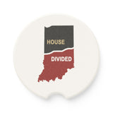 Indiana House Divided Soapstone Car Coaster