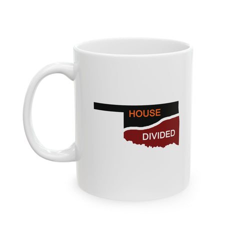 Oklahoma House Divided Ceramic Mug