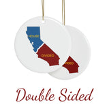 California House Divided Ceramic Ornament