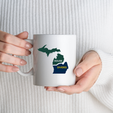 Michigan House Divided Ceramic Mug