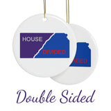 Kansas House Divided Ceramic Ornament