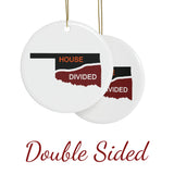 Oklahoma House Divided Ceramic Ornament